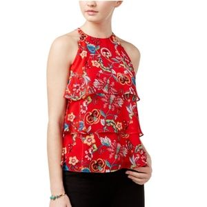 Tier knit blouse